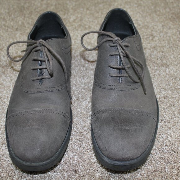 Andrew Marc New York NY Chris Brown Suede Leather Dress Shoes Mens Size 8.5 - Picture 2 of 8